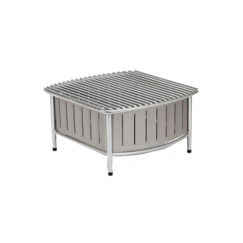 Vollrath 4667480 Station - Small Chafing Griddle, Wire Grill, 16" x 16" x 7-1/2", Natural Al/Steel