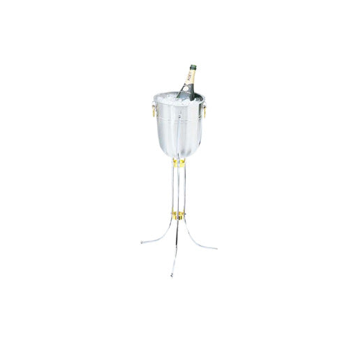 Vollrath 46800 Chrome Plated Wine Bucket Stand, Imported, Durable Metal Bar Service Accessory