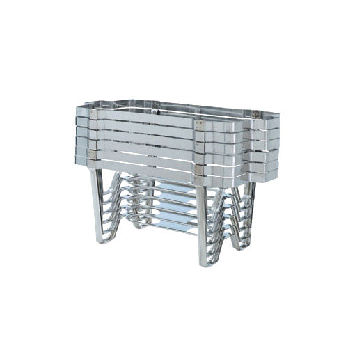Vollrath 46885 Stackable Chafer Rack, Stainless Steel, Mirror Finish, 32" High, 12 Racks — Case of 3 pieces