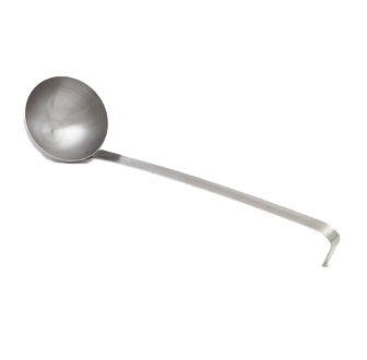 Vollrath 46901 Stainless Steel Ladle, 1-Ounce, 10-3/4" Hooked Handle, 16-19" Length, 2-Piece — Case of 24 pieces