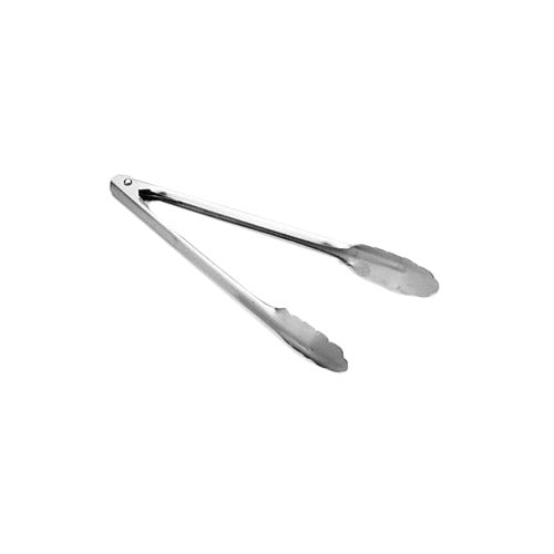 Vollrath 47312 Utility Tongs - 12" Heavy Duty, 20 Ga. Stainless Steel, Non-Coated Handle — Case of 12 pieces