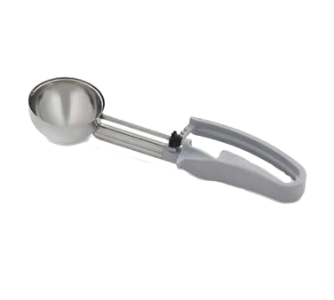 Vollrath 47371 Ice Cream Disher Size #8 2-3 oz, 2-7/8" Scoop, 7-3/4" Gray Plastic Handle, Steel, NSF — Case of 12 pieces