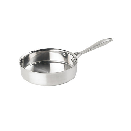 Vollrath 47745 Intrigue Stainless Steel Sauté Pan, 3 Quart, 9-3/8" Dia, 18-8 Al/Steel Clad Bottom