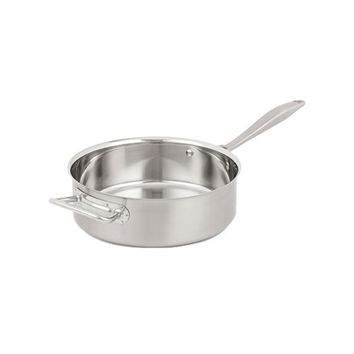 Vollrath 47746 Intrigue Stainless Steel Sauté Pan, 6 Quart (5.7 L), 10-15/16" Dia, 3-5/8" 18-8 Base