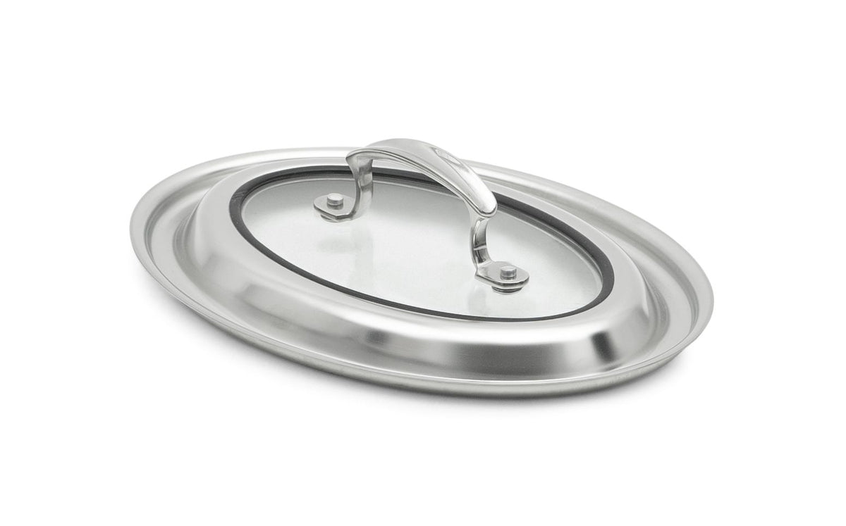 Vollrath 49420C Miramar Lid, 10" x 7-1/2" x 2-1/2", Oval, Stainless Steel
