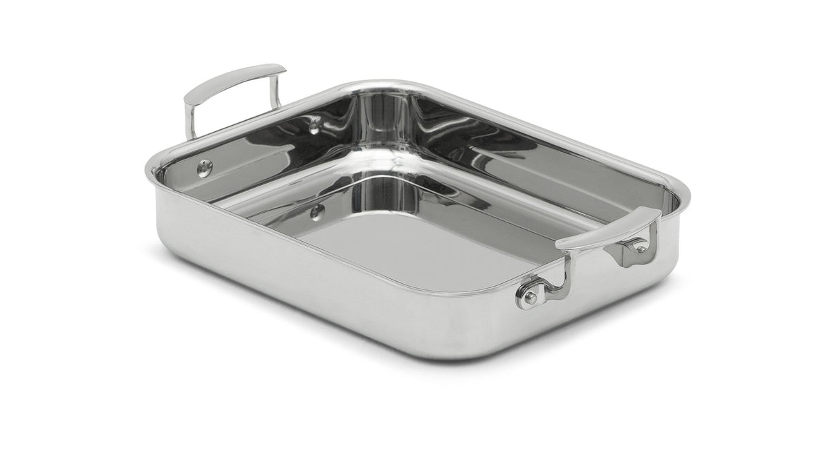 Vollrath 49435W Miramar Food Pan, 2.8 Qt., Rectangular, 3-Ply, Induction Ready, Stainless Steel