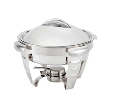 Vollrath 49521 Maximillian Steel Chafer, 4.7 Quart (4L), 18-8 Stainless Steel, 15" x 15" x 11-1/2"