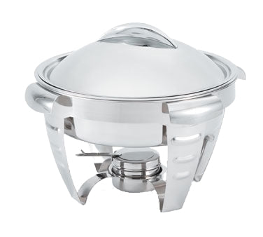 Vollrath 49522 Maximillian Steel Chafer, Round, 6.0 Quart, 18-8 Stainless, 18" Diameter, 13" High