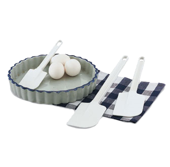 Vollrath 52016 Scraper Spatula, 16 5/8" White Thermoplastic Blade, I-Beam Handle - 1/Each — Case of 6 pieces