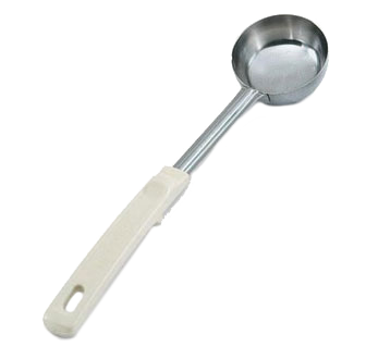 Vollrath 62167 Spoodle Spoon, 3 Oz Stainless Steel, 13-1/16" Length, Ivory Grip N Serv Handle — Case of 12 pieces