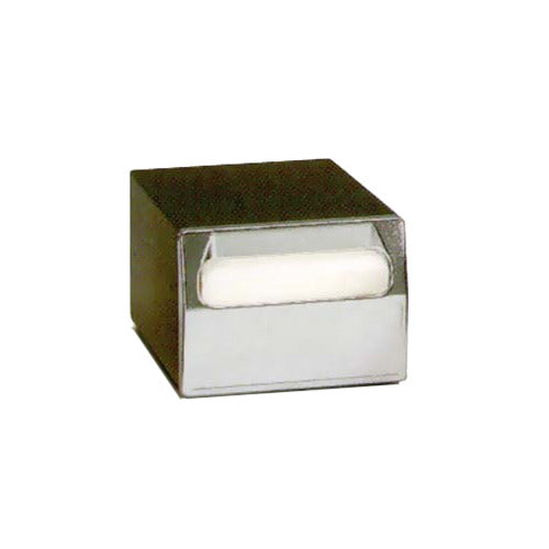 Vollrath 6512-28 Counter Napkin Dispenser, 11-3/4"D x 8"W x 6"H, Steel, Chrome Face, 175 Napkins