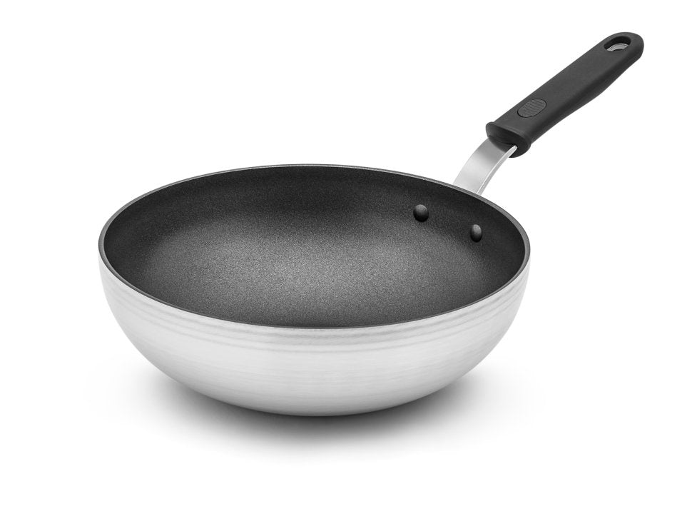 Vollrath 682311 Stir-Fry Pan, 11" Dia., Silicone Handle, SteelCoat x3 Nonstick, NSF, Made in USA