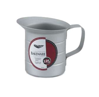 Vollrath 68297 Measuring Cup, 1/2 Quart (16 oz) Aluminum 18-Ga with Lip, Made in USA — Case of 6 pieces