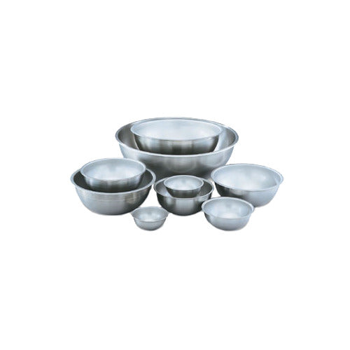 Vollrath 69080 Mixing Bowl, 8 Quart, 18/8 Stainless Steel, 13-1/4" Dia., 5-3/8" Depth — Case of 3 pieces
