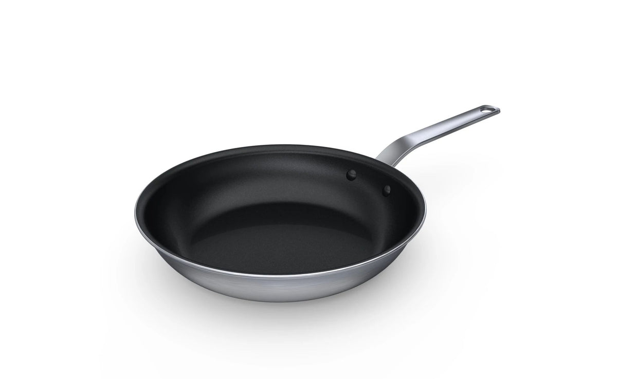 Vollrath 691412 Fry Pan, 12" Dia., 3-Ply Stainless-Aluminum, Induction Ready, CeramiGuardII Nonstick — Case of 2 pieces