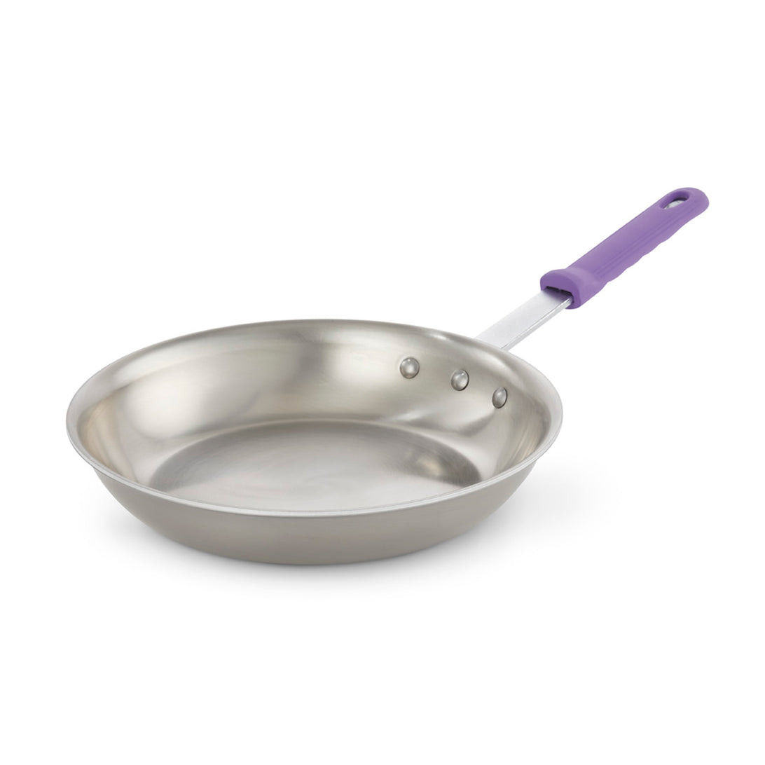 Vollrath 693312 Tribute Fry Pan - 12" Dia x 2-1/2" H, 3-Ply, Purple Sleeve, Induction Ready, NSF — Case of 2 pieces