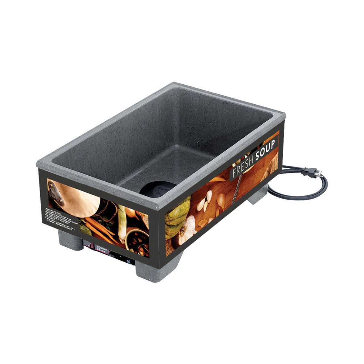 Vollrath 720200002 Cayenne Rethermalizing Soup Merchandiser with Tuscan Graphics