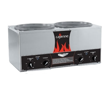 Vollrath 72029 Cayenne Twin 7 Quart,Well Countertop Cooker/Warmer with Accessory Kit