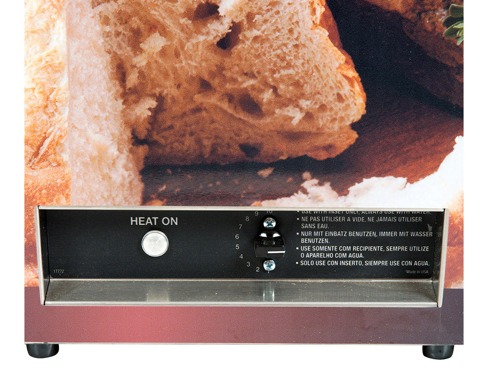 Vollrath 7203203 Cayenne Twin Well Soup Merchandiser with Menu Board