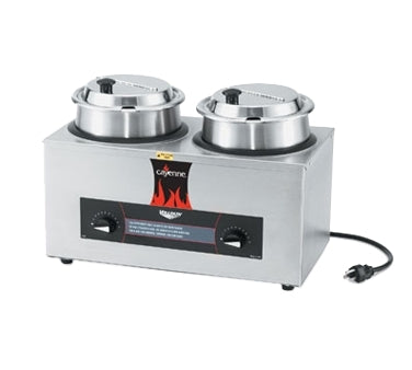 Vollrath 72040 Cayenne Twin Well Rethermalizer, Counter Top