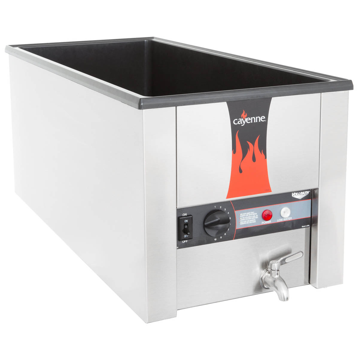 Vollrath 72051 Cayenne 4/3 Rectangular Heat 'N Serve Rethermalizer, Countertop