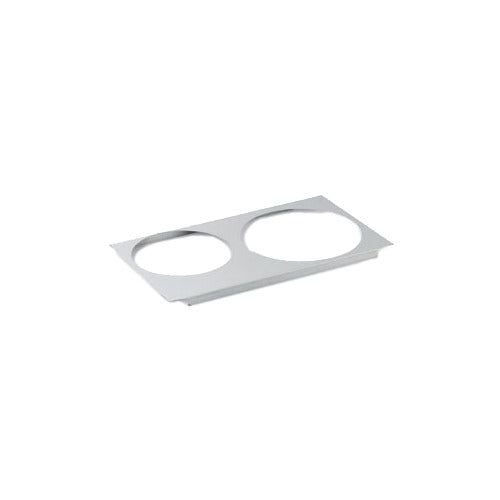 Vollrath 72227 Adapter Plate, Stainless Steel, 8-3/8" & 10-3/8" Dia. Inset Holes