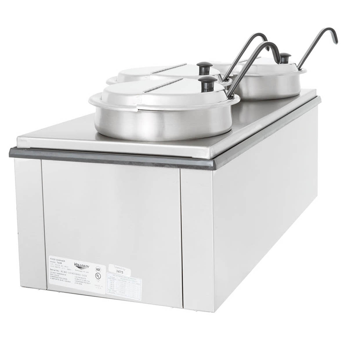 Vollrath 72788 Cayenne 4/3 Rectangular Heat 'N Serve Rethermalizer with Accessory Kit