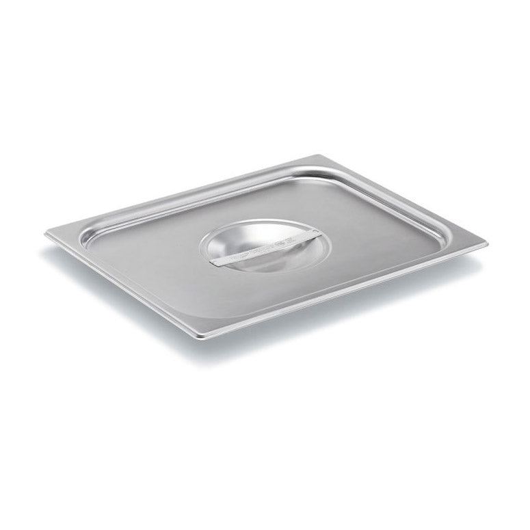 Vollrath 75120 Super Pan V Steam Table Pan Cover, Stainless 1/2 Size 12-5/8" x 1/2" NSF Made in USA — Case of 6 pieces