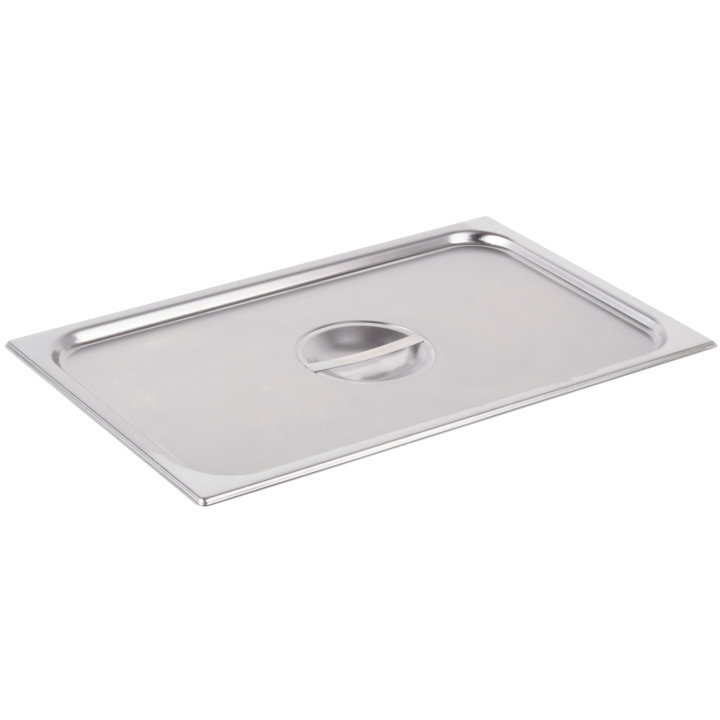 Vollrath 77250 Steam Table Pan Cover, Stainless, 20-7/8" x 12-13/16" x 1/2", Solid, NSF, Made in USA — Case of 6 pieces