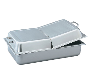 Vollrath 77400 - Stainless Steam Table Pan Cover 21"x12 7/8"x2 3/4", Dome with Handles, Made in USA