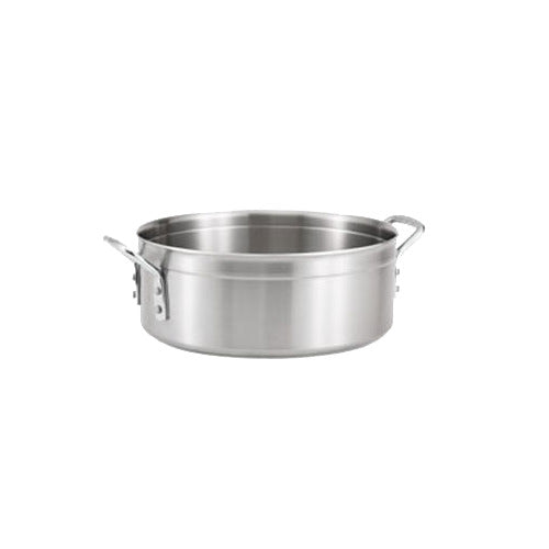 Vollrath 77760 Tribute 3-Ply Brazier, 12" Dia, 10 Quart, Stainless/Aluminum, Induction Ready, Handle