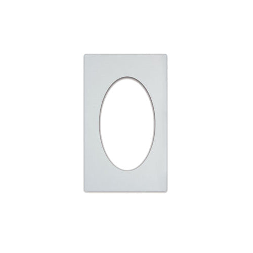 Vollrath 8240120 Miramar Template, White Stone, 12" x 20" Oval Pan, Resin, Heat-Resistant 300°F, NSF