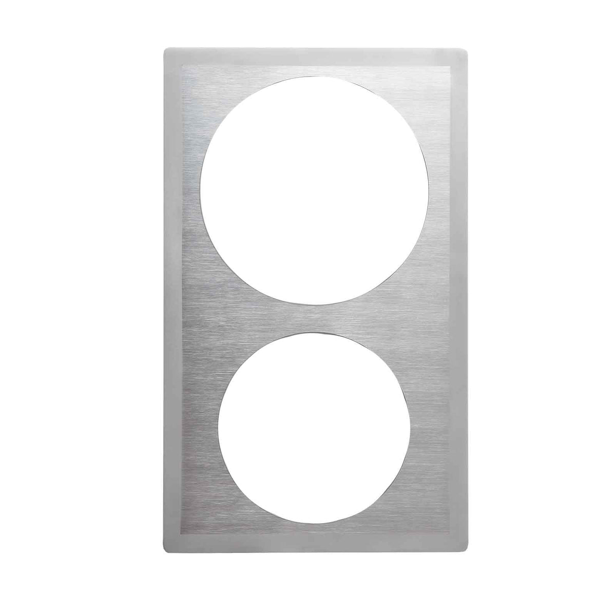 Vollrath 8242016 Miramar Template, Stainless Steel, 21-1/8" x 12-3/4", 2 Cutouts, NSF Certified
