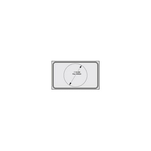 Vollrath 8242110 Miramar Template, Night Sky Finish, 21-1/8" x 12-3/4", Plastic, 1 Round Cutout