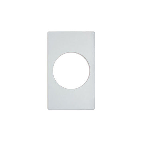 Vollrath 8242120 Miramar Template, White Stone Resin, 21-1/8" x 12-3/4", 1 Large Round Cutout