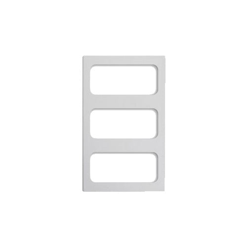 Vollrath 8244220 Miramar Template, 3 Pan Cutouts, White Stone, Thermoset Resin, 12" x 20"
