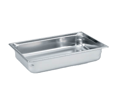 Vollrath 90042 Super Pan 3 1/1 GN Food Pan, 4" Deep, 14.2 Qt, 22-Gauge Steel, NSF Certified, USA — Case of 6 pieces