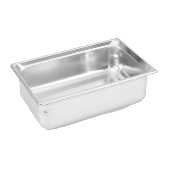 Vollrath 90062 Super Pan 3 1/1 GN Food Pan, 6" Deep 20.1 Qt, 22-Gauge Steel, Anti-Jamming, NSF, USA — Case of 6 pieces