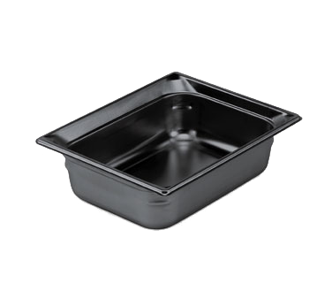 Vollrath 9022420 Super Pan 1/2 GN Food Pan, 2-1/2" Black Resin, Anti-Jamming, Certified - 1/Case — Case of 6 pieces