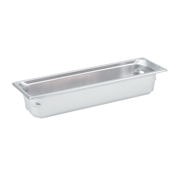 Vollrath 90562 Super Pan 3 GN 2/4, 6" Deep, 22-Gauge Stainless Steel, NSF, Made in USA — Case of 3 pieces