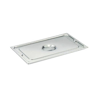 Vollrath 93100 Super Pan 3 1/1 GN Flat Solid Cover, 22-Gauge 300-Series Stainless Steel, Made in USA — Case of 6 pieces