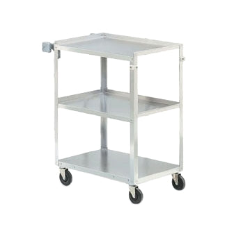 Vollrath 97126 Stainless Steel 3 Shelf Utility Cart w/ 400 lb Capacity - 30 7/8" x 17 3/4" x 33 3/4"