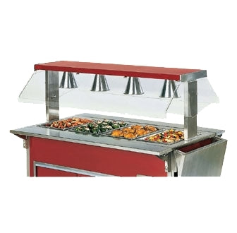 Vollrath 9860304 Access 60" Buffet Breath Guard Modified with Tempered Glass Panels