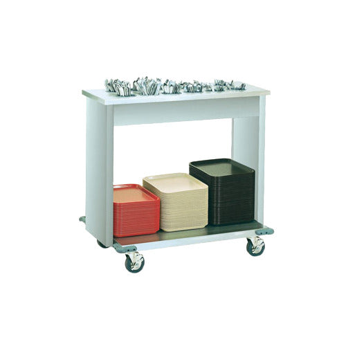 Vollrath 99305 Tray & Flatware Cart, 4-Series Signature Server with Stainless Steel Countertops