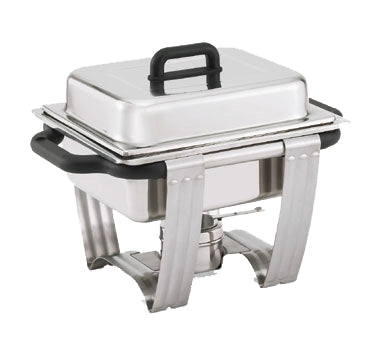 Vollrath 99870 Dakota Half-Size Chafer, 4.1 Quart (3.8L) 18/8 Stainless Steel, Legs, Nylon Handles