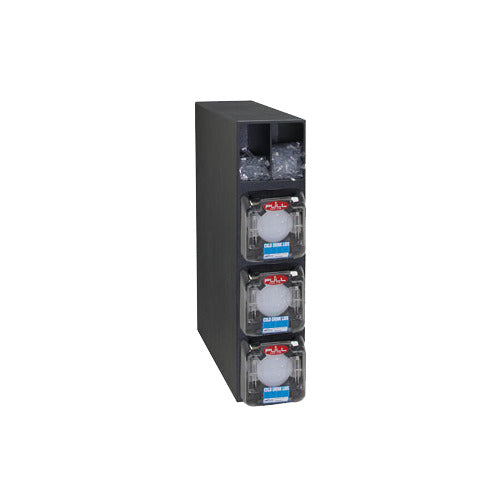 Vollrath C4V LidSaver Dispenser Cabinet, Black Plastic, 4-Compartment Lid Organizer, Box System