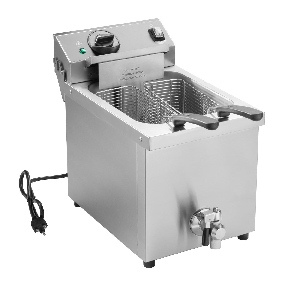 Vollrath CF4-3600-C Full Pot Countertop Electric Fryer w/ 30 lbs Capacity, 2 Baskets, Night Cover