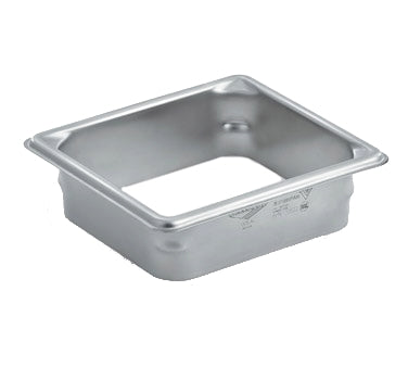 Vollrath E6WC02 Garbage Waste Chute, 1/6 Size, Rectangular, 22 Gauge Stainless Steel, Made in USA — Case of 6 pieces