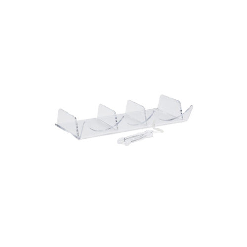 Vollrath EBC-TB Tong, Tissue & Bag Organizer, Fits Under EBC, Clear Acrylic Display Riser