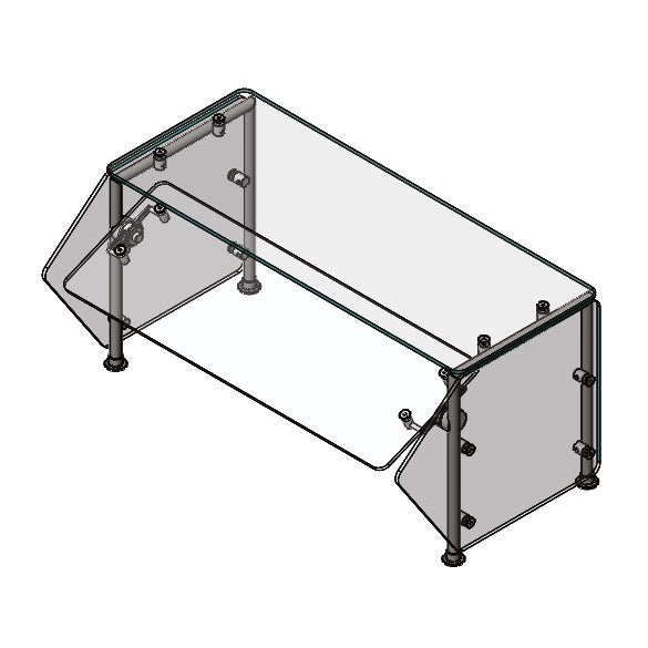 Vollrath FC-6BG-021S 6-Series Velocity Breath Guard, Single-Sided, Adjustable